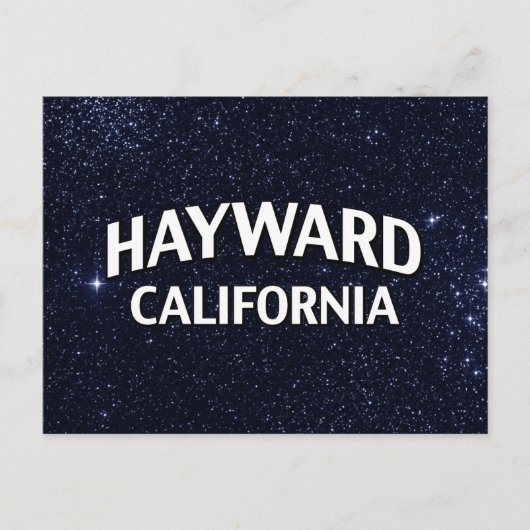 Hayward California Postkarte (Vorderseite)