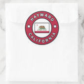 Hayward California Runder Aufkleber (Tasche)