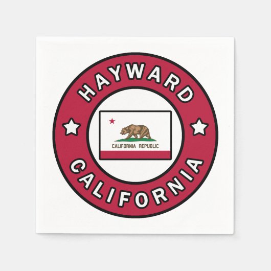 Hayward California Serviette (Vorderseite)