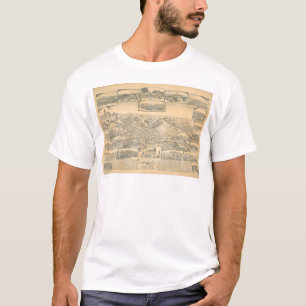Hayward, panoramische Karte CA (0696A) T-Shirt