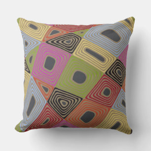 Haywire in Gray 20 x 20 Baumwoll-Kissen Kissen