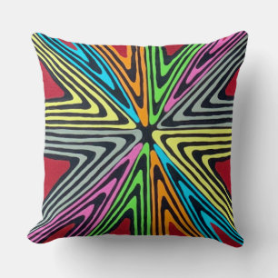 Haywire in Neon 20 x 20 Baumwollwirbelkissen Kissen