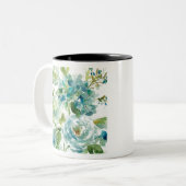 HAZ06 cooler Watercolor Floral.tif Zweifarbige Tasse (Vorderseite Links)