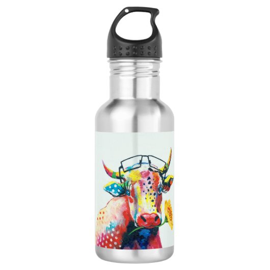 HAZ27 Cow.tif Edelstahlflasche (Vorderseite)