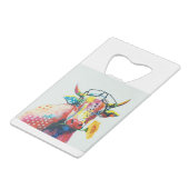 HAZ27 Cow.tif Geldbeutel Flaschenöffner (Vorderseite Schrägansicht)