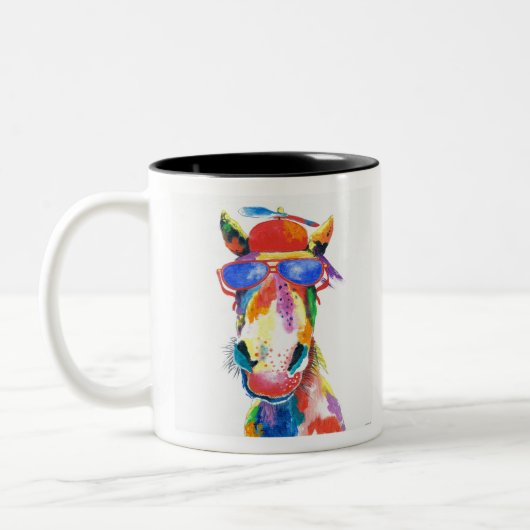 HAZ29 Horse.tif Zweifarbige Tasse (Links)