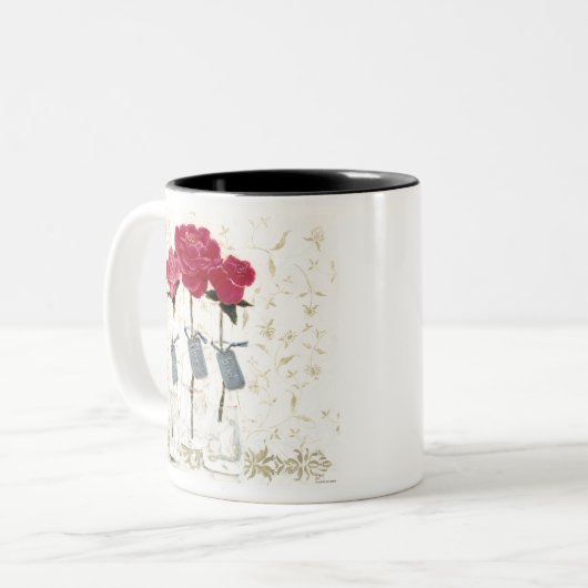 HAZ35 inspiriertes Pink.tif Zweifarbige Tasse (Vorderseite Links)
