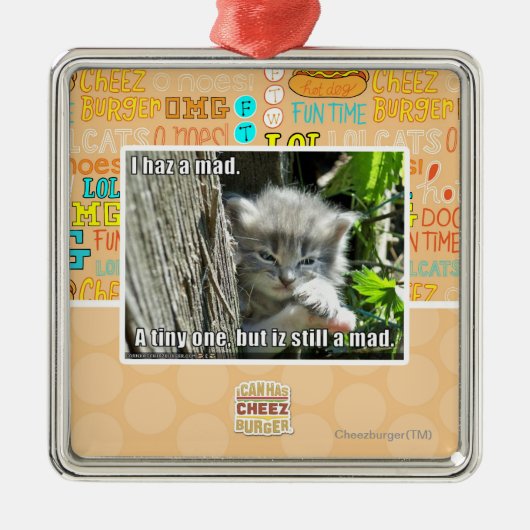 Haz I ein wütendes Ornament Aus Metall (Vorne)