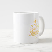 Haz que Suceda ✨ | Golden Sunrise Design Jumbo-Tasse (Vorderseite Rechts)