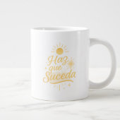 Haz que Suceda ✨ | Golden Sunrise Design Jumbo-Tasse (Rechts)