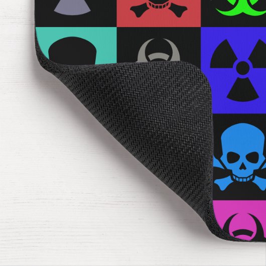 Hazard Pattern Multicolored Mousepad (Ecke)