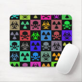 Hazard Pattern Multicolored Mousepad (Mit Mouse)