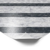 Hazard Stripe Metal Fotodruck (Ecke)