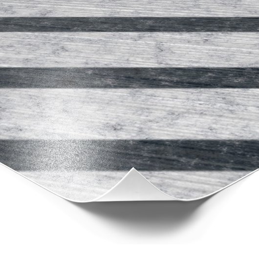 Hazard Stripe Metal Fotodruck (Ecke)