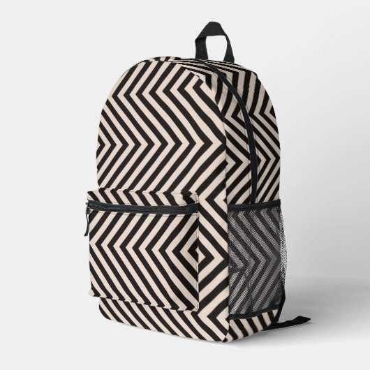 Hazard Stripes Bedruckter Rucksack (Rückseitige Ecke Rechts)