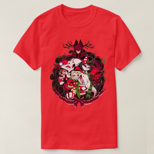Hazbin Hotel Christmas T-Shirt (Design vorne)
