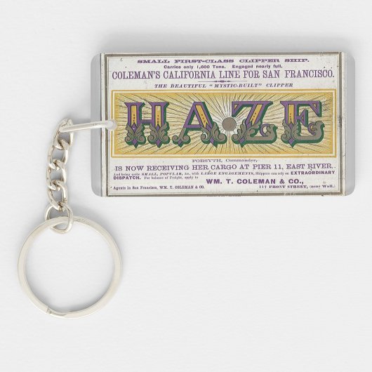 Haze Clipper Segelschiff 1900 Schlüsselanhänger