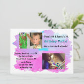 Haze Create and Celebrate Foto Einladung (Stehend Vorderseite)