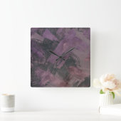 Haze I Quadratische Wanduhr (Zuhause)