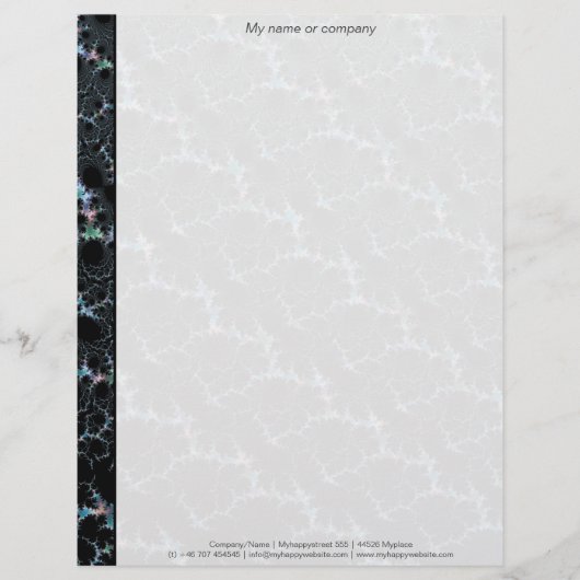 Haze - Mandelbrot-Fraktal Briefkopf (Vorderseite)