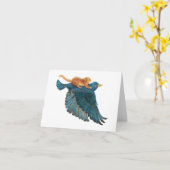 Hazel Dormaus & Starling fliegen Karte (Gelbe Blume)