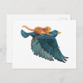 Hazel Dormaus & Starling fliegen Postkarte (Vorne/Hinten)