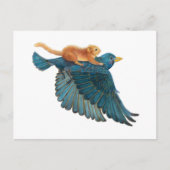 Hazel Dormaus & Starling fliegen Postkarte (Vorderseite)