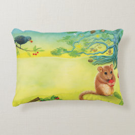 Hazel Dormouse Eating Wild Strawberry Dekokissen