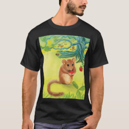 Hazel Dormouse Eating Wild Strawberry T-Shirt