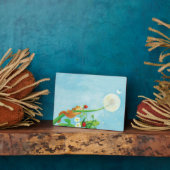 Hazel Dormouse, wilde Erdbeeren & Löwenpuff Fotoplatte (Seite)