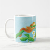 Hazel Dormouse, wilde Erdbeeren & Löwenpuff Kaffeetasse (Links)