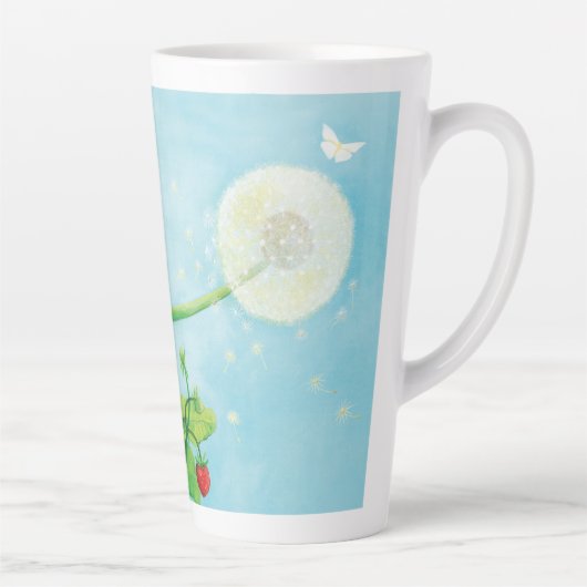 Hazel Dormouse, wilde Erdbeeren & Löwenpuff Milchtasse (Rechts)