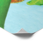 Hazel Dormouse, wilde Erdbeeren & Löwenpuff Poster (Ecke)