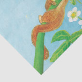 Hazel Dormouse, wilde Erdbeeren & Löwenpuff Seidenpapier (Detail)