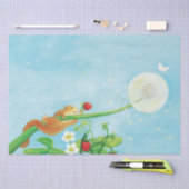 Hazel Dormouse, wilde Erdbeeren & Löwenpuff Seidenpapier (Handwerk)