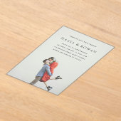 Hazel Foto Moderne Hochzeit Acryleinladungen (Ablage )