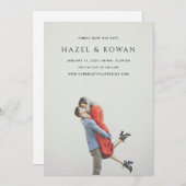 Hazel Foto Moderne Hochzeit Save The Date (Vorne/Hinten)