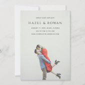 Hazel Foto Moderne Hochzeit Save The Date (Vorderseite)
