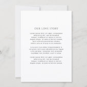 Hazel Foto Moderne Hochzeit Save The Date (Rückseite)