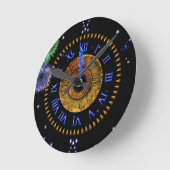 Hazel Mitternachtsuhr Runde Wanduhr (Winkel)