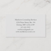 Hazel Tree Blätter Botanischer Stift Zeichnend Gra Visitenkarte (Rückseite)