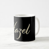Hazel white gold Handwriting Tasse Kaffeetasse (VorderseiteRechts)