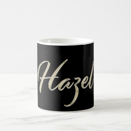 Hazel white gold Handwriting Tasse Kaffeetasse (Mittel)