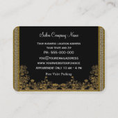 Hazelhurst Fairstylist Elegant Salon Beruflich Visitenkarte (Rückseite)