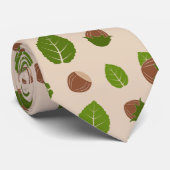 Hazelnusmuster Krawatte (Gerollt)