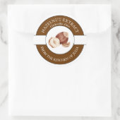 Hazelnuss-Extraktionssiegel Runder Aufkleber (Tasche)