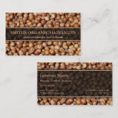 Hazelnut Producer / Bauer Foto Business Card Visitenkarte (Vorne/Hinten)
