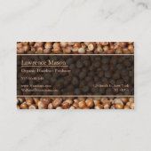 Hazelnut Producer / Bauer Foto Business Card Visitenkarte (Rückseite)