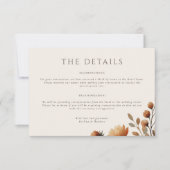 Hazelwood Landscape Wedding Details Card Einladung (Vorderseite)