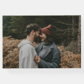 Hazelwood Watercolor Fall Blumenhochzeit Gästebuch (Rückseite)